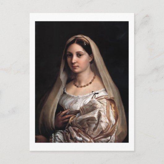 La Donna Velata postcard ポストカード (正面)