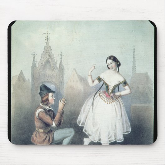 La Esmeralda': Carlotta Grisi及びジュールPerrot マウスパッド (正面)