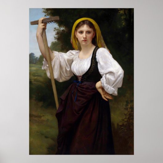 La Faneuse by William-Adolphe Bouguerau ポスター (正面)