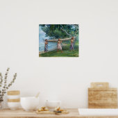 La Farge – サモア運のガールズカヌヴァイアラ ポスター (キッチン)