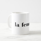 La Femme Chic Feminine French Style Design コーヒーマグカップ (正面左)