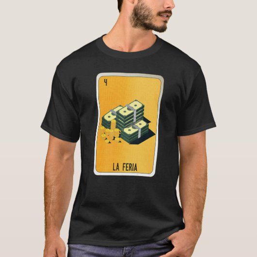 La Feria Mexican Slang Lottery Bingo Cards   Tシャツ (正面)
