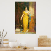 La Fileuse, by John William Waterhouse, 1874 ポスター (キッチン)