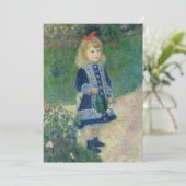 La Fillette à l'arrosoir de Auguste Renoir 招待状 (スタンド正面)