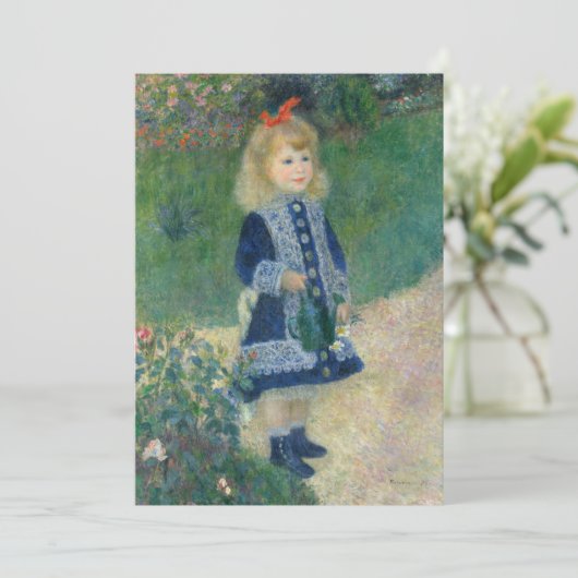 La Fillette à l'arrosoir de Auguste Renoir 招待状 (スタンド正面)
