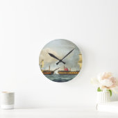 La Fique、「Nからの1795年1月5日の捕獲、 ラウンド壁時計 (ホーム)