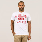 La Follette -槍騎兵-高マディソンウィスコンシン Tシャツ (正面フル)