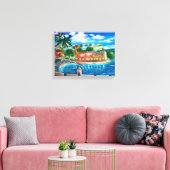 La Fortaleza, San Juan, Puerto Rico Canvas Print キャンバスプリント (インサイチュ (リビング))