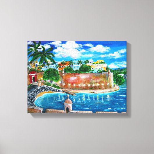 La Fortaleza, San Juan, Puerto Rico Canvas Print キャンバスプリント (正面)