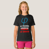 La France Insoumise ou soumise comme la Grèce girl Tシャツ (正面フル)