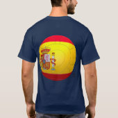La Furia Roja -スペインのフットボール Tシャツ (裏面)