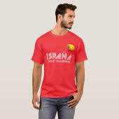 La Furia Roja -スペインのフットボール Tシャツ (正面フル)
