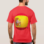 La Furia Roja -スペインのフットボール Tシャツ (裏面)