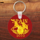 La Furia Roja Spain 2010ファン向けキーチェーン キーホルダー (正面)