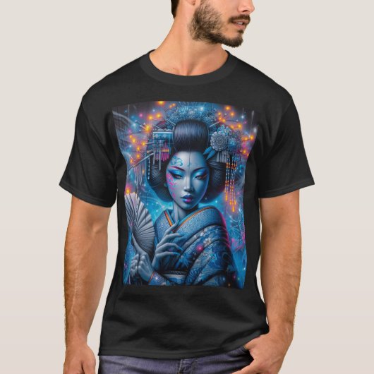 La geisha des nuits bleuté tシャツ (正面)