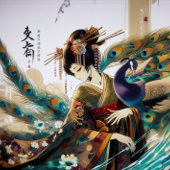 La geisha et le paon tシャツ