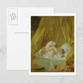 "La Gimblette", Girl with a Dog, c.1770 (caの油) ポストカード (正面/裏面)