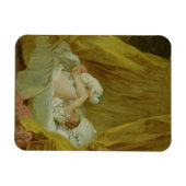 "La Gimblette", Girl with a Dog, c.1770 (caの油) マグネット (横)