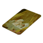 "La Gimblette", Girl with a Dog, c.1770 (caの油) マグネット (左側)