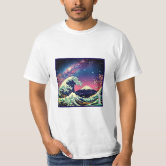 La Grande Vague de la Nuit Étoilée Tシャツ
