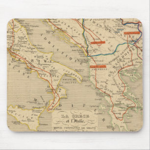 La Grece et l'Italie, 306 a 410, apJC マウスパッド