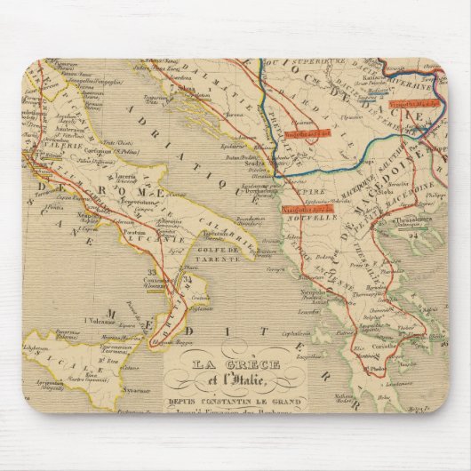 La Grece et l'Italie, 306 a 410, apJC マウスパッド (正面)