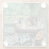 La Grenouillère Auguste  Renoir   ガラスコースター (裏面)
