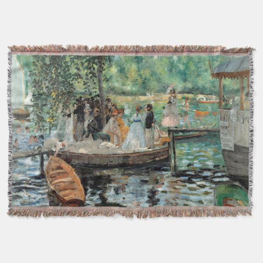 La Grenouillère Auguste Renoir スローブランケット (正面)