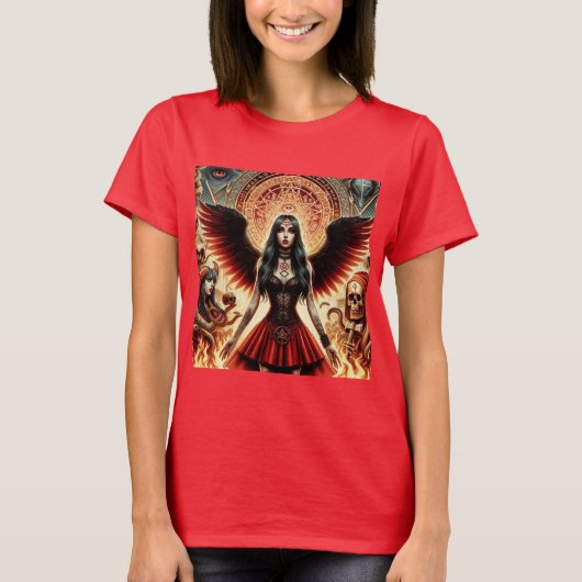 La Guardiana del Infierno: Belleza y Oscuridad Tシャツ (正面)