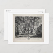 La guinguette,ダンス,振り付け,ヴィンテージ ポストカード (正面/裏面)