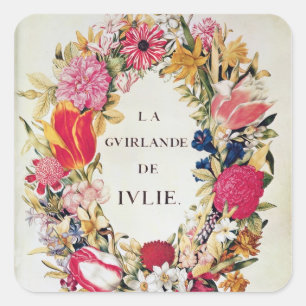 「La Guirlande deジュリー」のFrontispiece、c.1642 スクエアシール