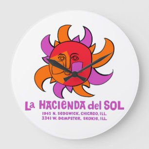 La Hacienda del Sol Restaurant,シカゴ&スコキー ラージ壁時計