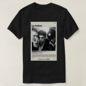 La haine  Mathieu Kassovitz.png Tシャツ (デザイン正面)