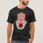 La Hand of Fatima u2013 J'aime le Morocco u2013 Be Tシャツ (正面)