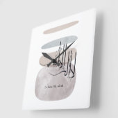 La ilaha illa Allah Arabic Calligraphy – Minimal スクエア壁時計 (傾斜)