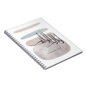 La ilaha illa Allah Arabic Calligraphy – Minimal ノートブック (右側)