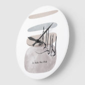 La ilaha illa Allah Arabic Calligraphy – Minimal ラージ壁時計 (傾斜)