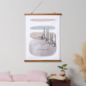 La ilaha illa Allah Arabic Calligraphy – Minimal 吊り下げ型タペストリー (寝室)
