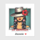La Jíbaraza 10 – Puerto Rican Jíbara Art Boricua  シール (シート)