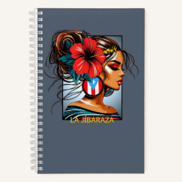 La Jíbaraza 11 – Puerto Rican Jíbara Art • Boricua ノートブック