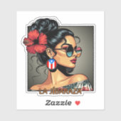 La Jíbaraza 12 – Puerto Rican Jíbara Art Boricua  シール (シート)