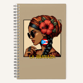 La Jíbaraza 2 – プエルトリコのヒバラ美人アート Boricua ノートブック