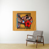 La Jíbaraza 4 – Puerto Rican Jíbara Art • Boricua タペストリー (インサイチュ(横))