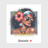 La Jíbaraza 6 – Puerto Rican Jíbara Art • Boricua  シール (シート)