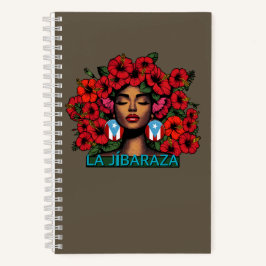 La Jíbaraza 7 – プエルトリコのヒバラ美人アート Boricua ノートブック