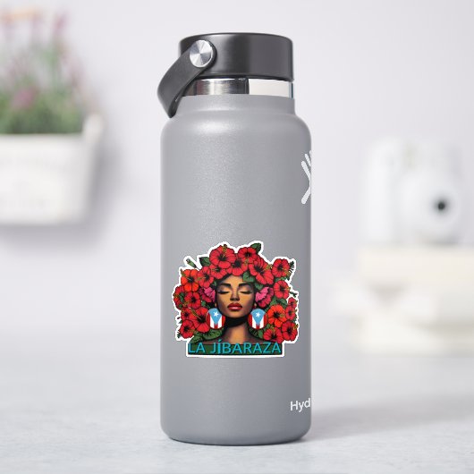 La Jíbaraza 7 – Puerto Rican Jíbara Art • Boricua  シール (HydroFlask)