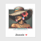 La Jíbaraza 8 – Puerto Rican Jíbara Art • Boricua  シール (シート)