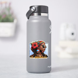 La Jíbaraza 9 – Puerto Rican Jíbara Art • Boricua シール