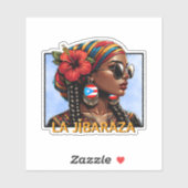 La Jíbaraza 9 – Puerto Rican Jíbara Art • Boricua  シール (シート)