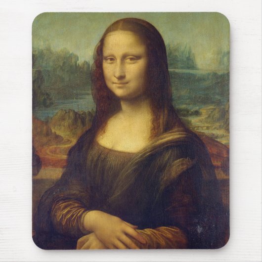 La Joconde - Portrait de Mona Lisa - Léonard de Vi マウスパッド (正面)